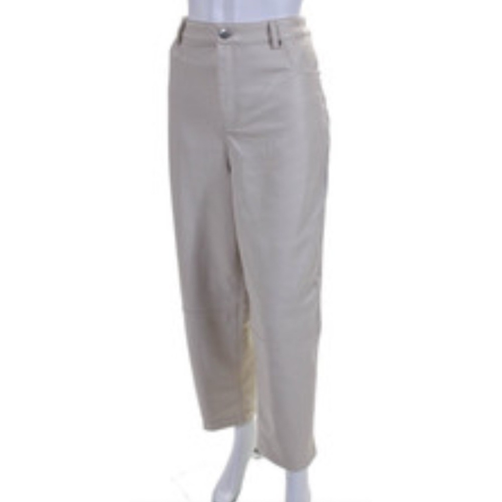Ted Baker London Womens Faux Leather High Rise Natural Size 3 US 6-8โ Barrel